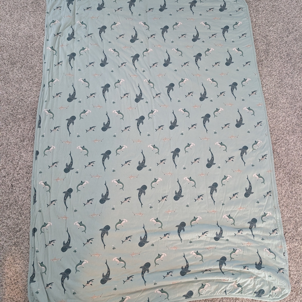 Kyte Baby Sage Shark 1.0 Tog Toddler Blanket